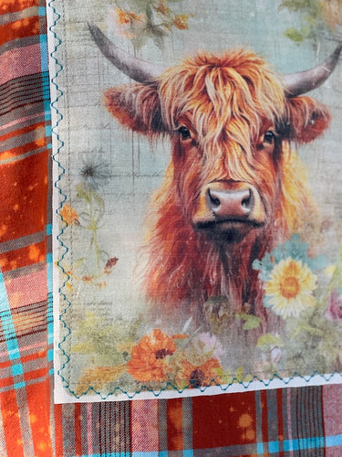 Love in the Highlands Art Flannel